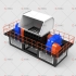 What are the advantages of the double shaft shredder in the solid waste recycling industry